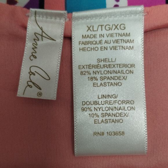 Anne Cole NWT Size XL Multicolor Boho Tribal Swim Separates Bikini Bottom - Picture 4 of 7